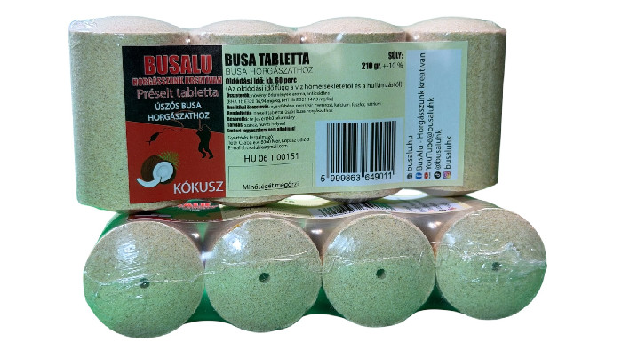 Busa tabletta - KÓKUSZ - 4 db :: BusAlu